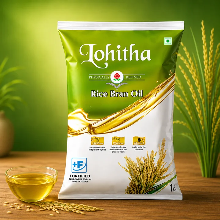 Rice Bran Oil 800g Pouch - High Gamma-Oryzanol Heart Care
